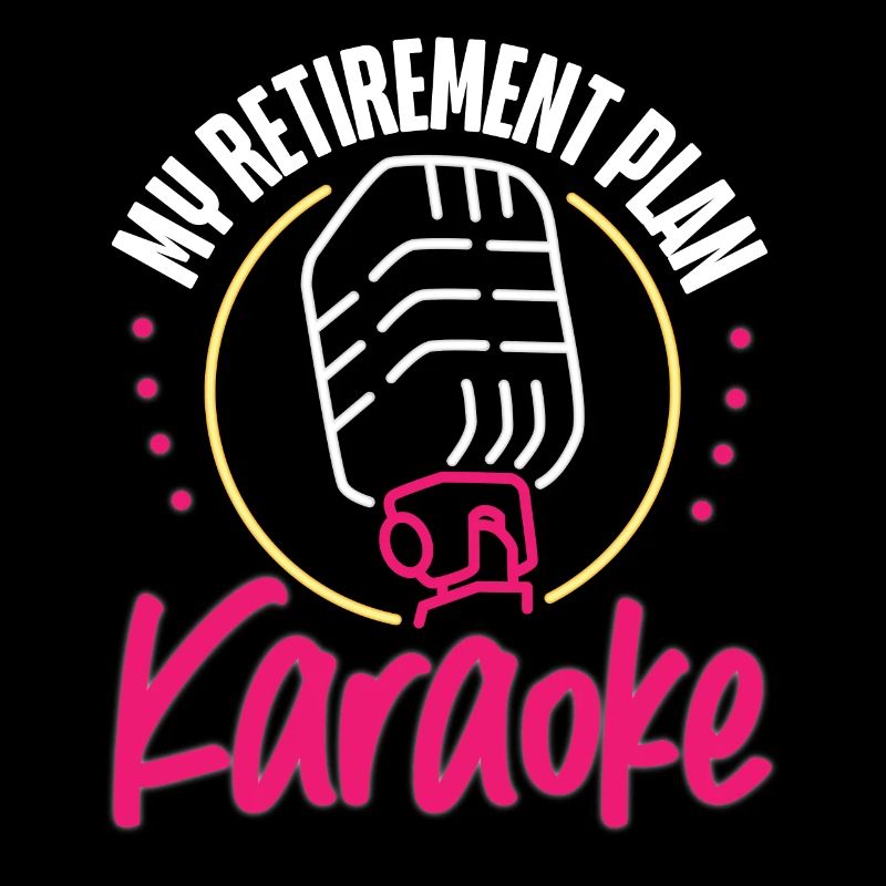 Karaoke Singer Retired 80s Retro