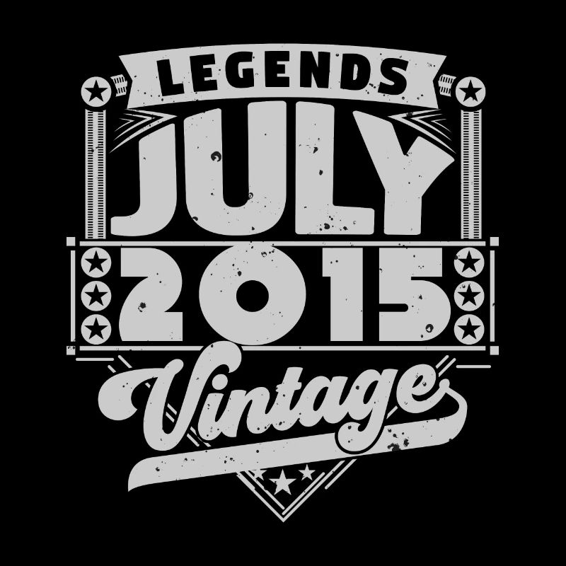 Vintage Geburtstagsgeschenk Juli 2015, Juli.