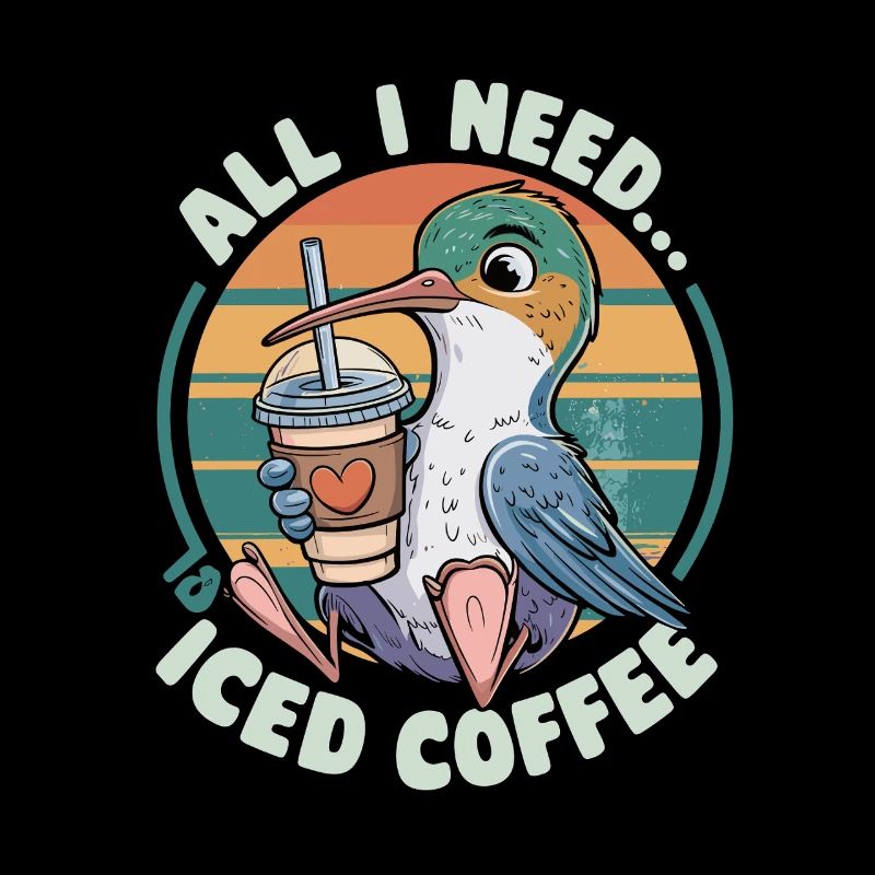 Alles Was Ich Brauche Ist Eiskaffee Vogel