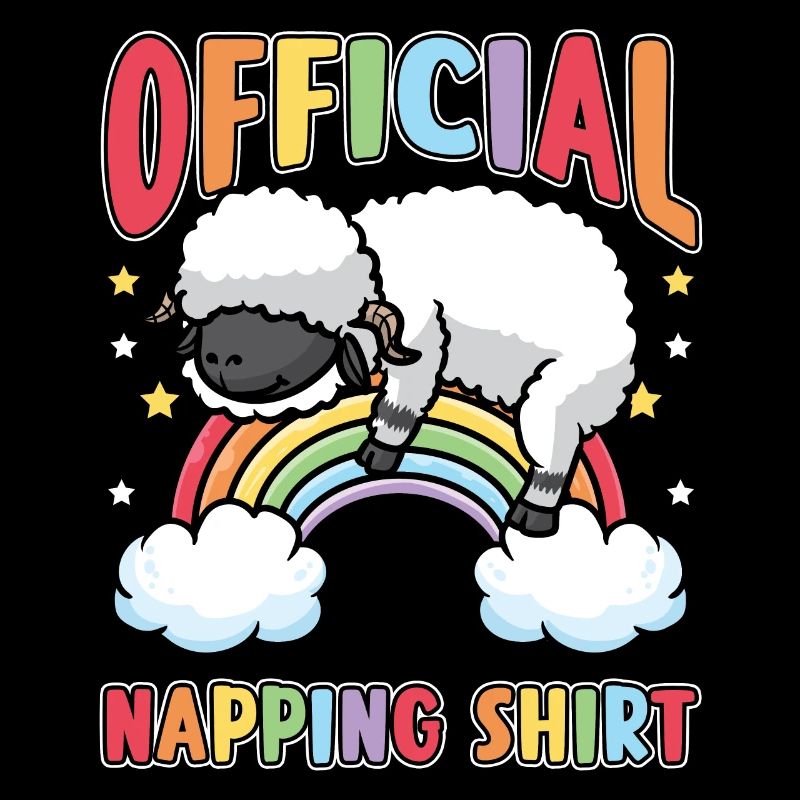 Walliser Schwarznasenschaf Regenbogen Pyjama