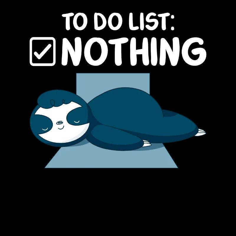 To do list nothing sleeping sloth