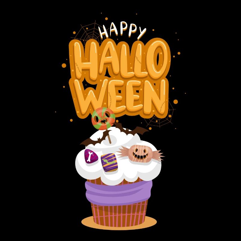 Happy Halloween Cupcake Süßigkeiten