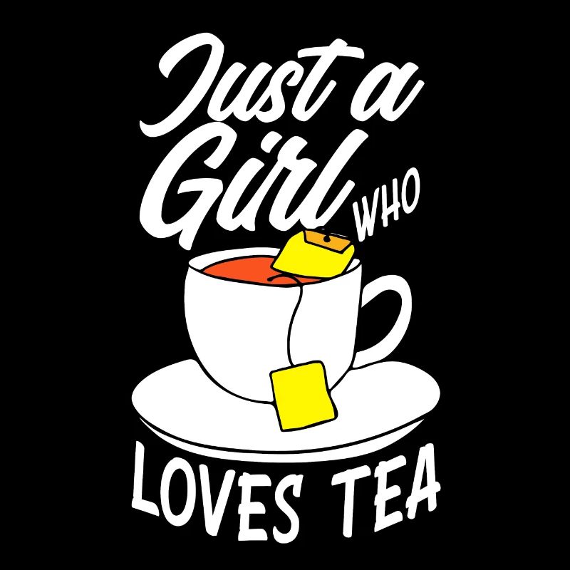 Tee Nur Ein Mädchen Teetrinkerin Liebe