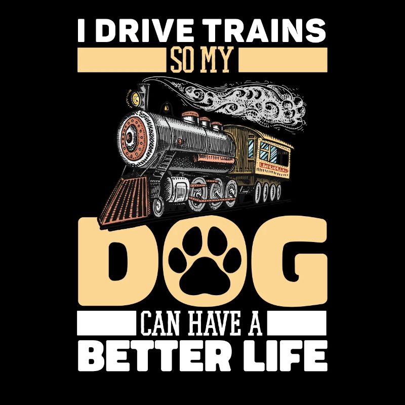 Engine driver train driver dog