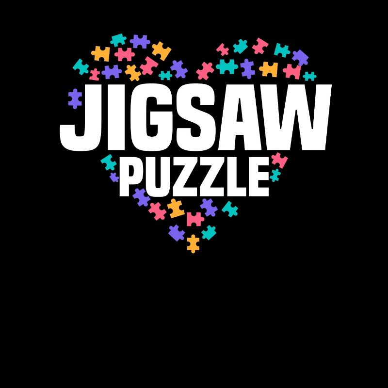Conception de cœur de puzzle mignon pour Puzzler