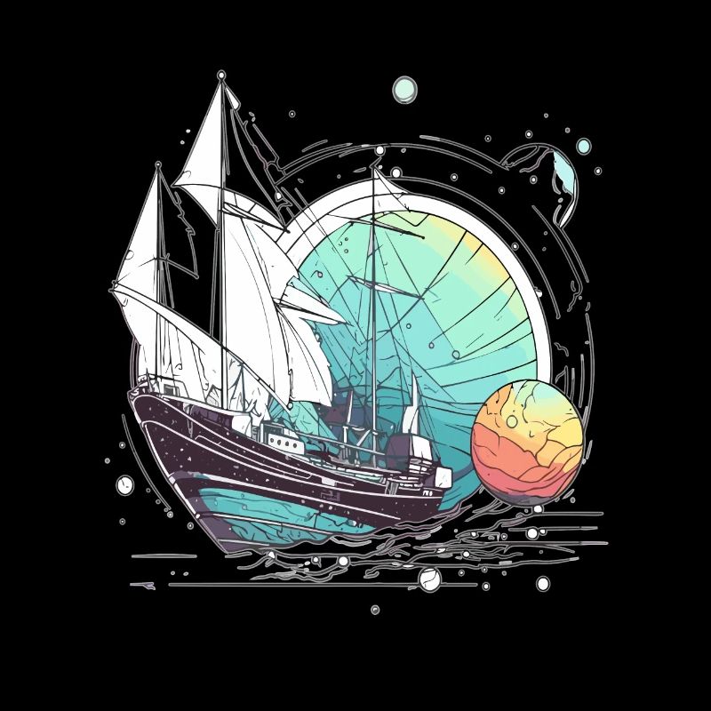 Capitaine de bateau spatial voyageur