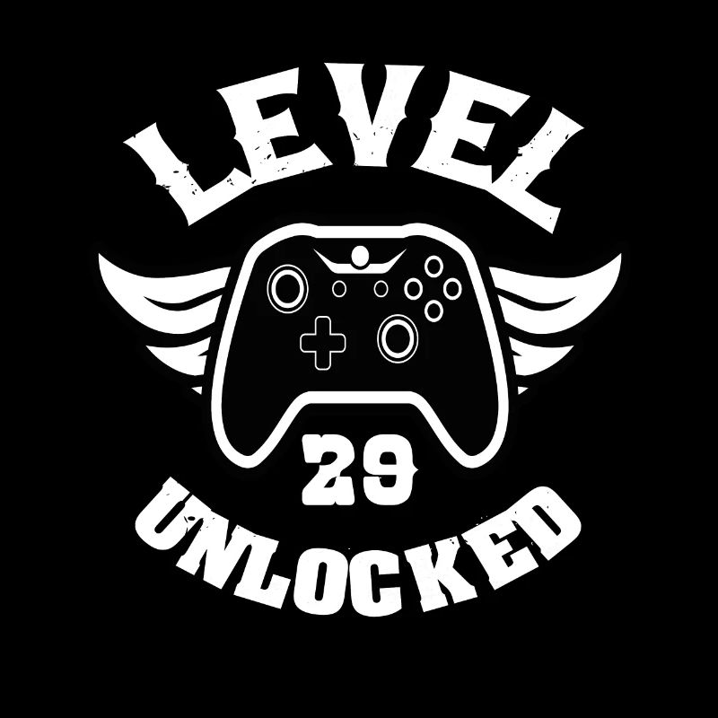 Level 29 Unlocked 29 Geburtstag