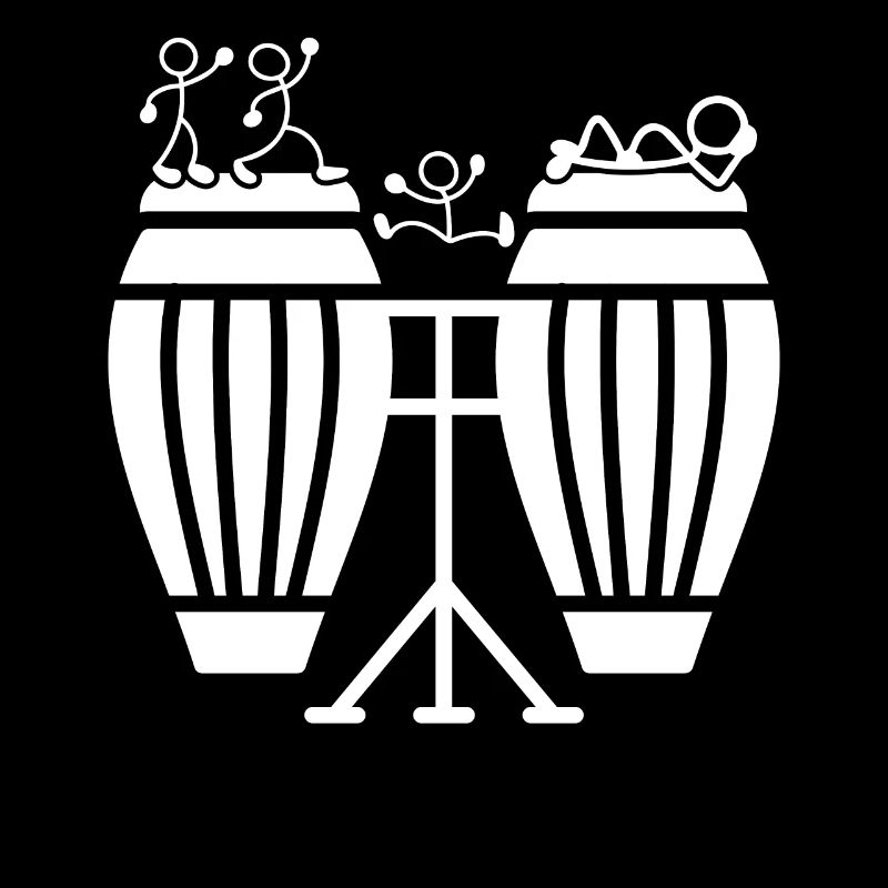 Stick Figure Conga Drums Funny Conga Player Conga
