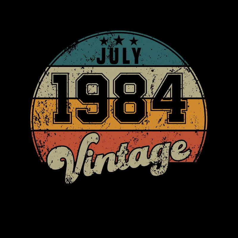 Vintage Geburtstag - Juli 1984 - Geschenkidee