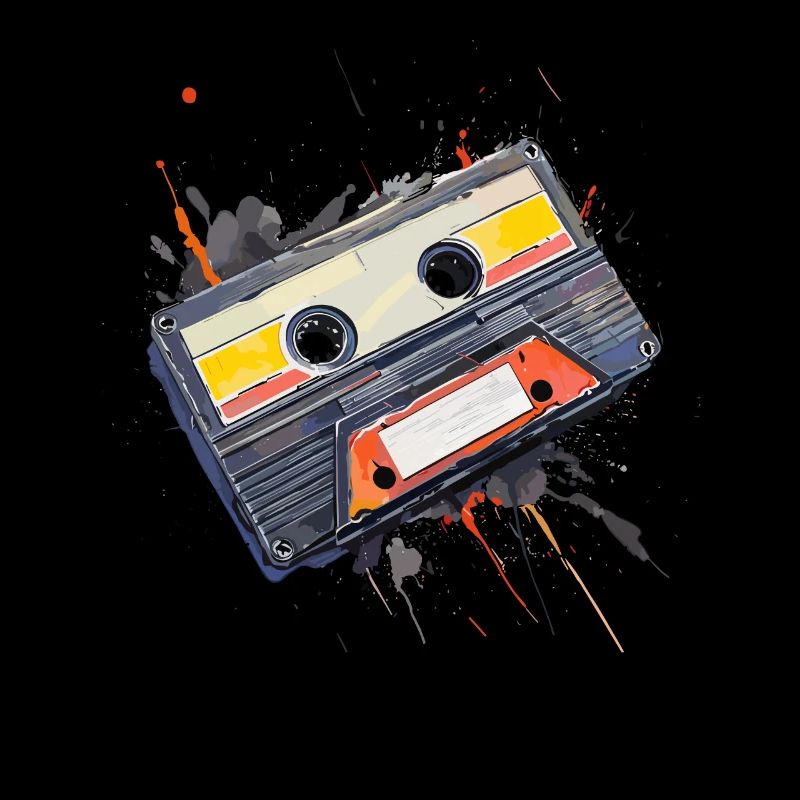 Cassette Music Mixtape Cassette Player 80s
