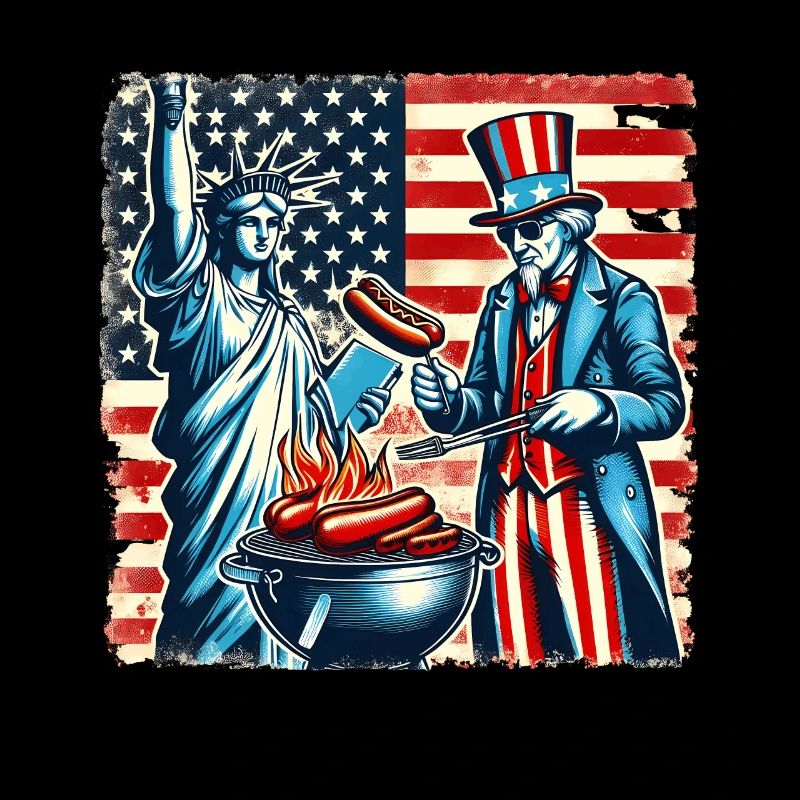 Amerikaanse Independence day vintage 4 juli