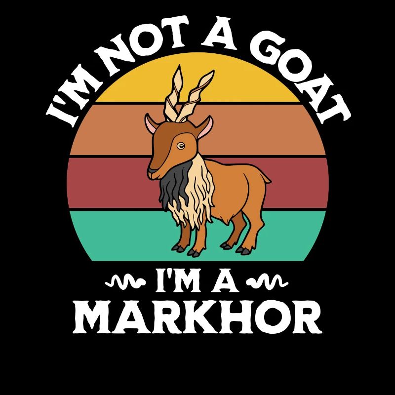 Vis de chèvre disant Markhor