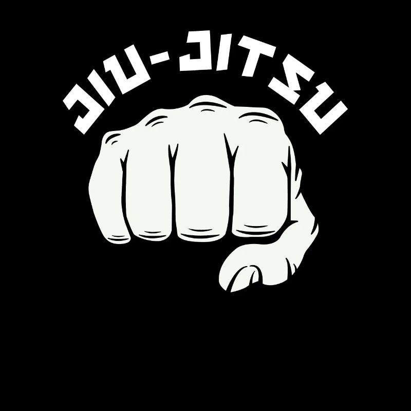 Graphismes de poing de jiu-jitsu cool