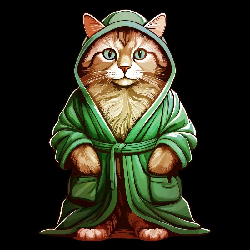 CAT BATHROBE