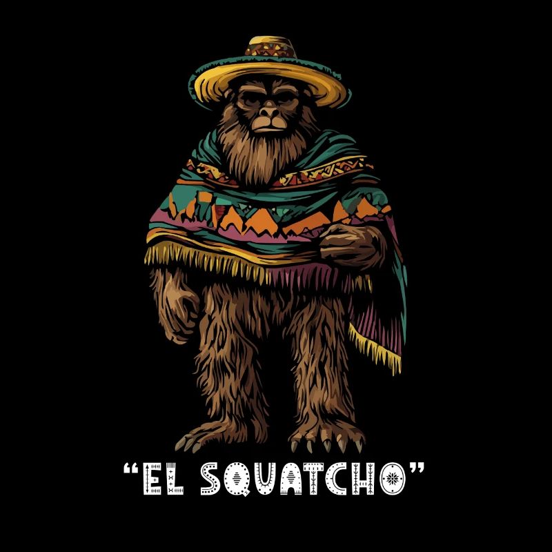 El Squatcho Créature mystérieuse avec sombrero et