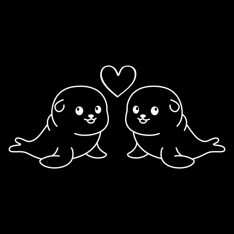 Robbe Tier Paar Liebe