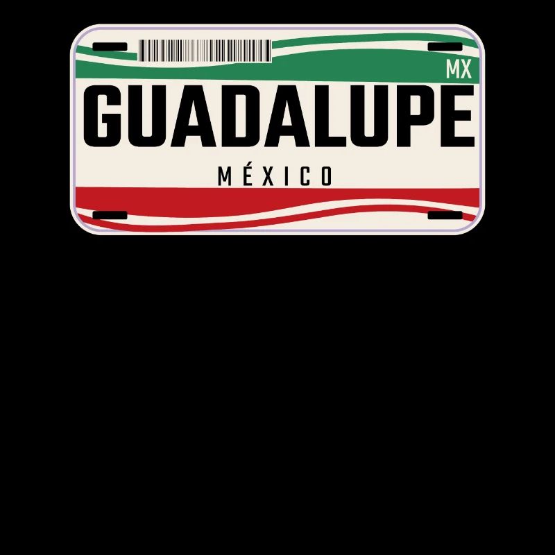 Guadalupe Personalized Mexican Vehicle plates w