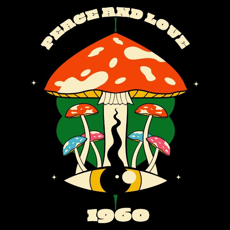 Graphique Champignon Psychédélique