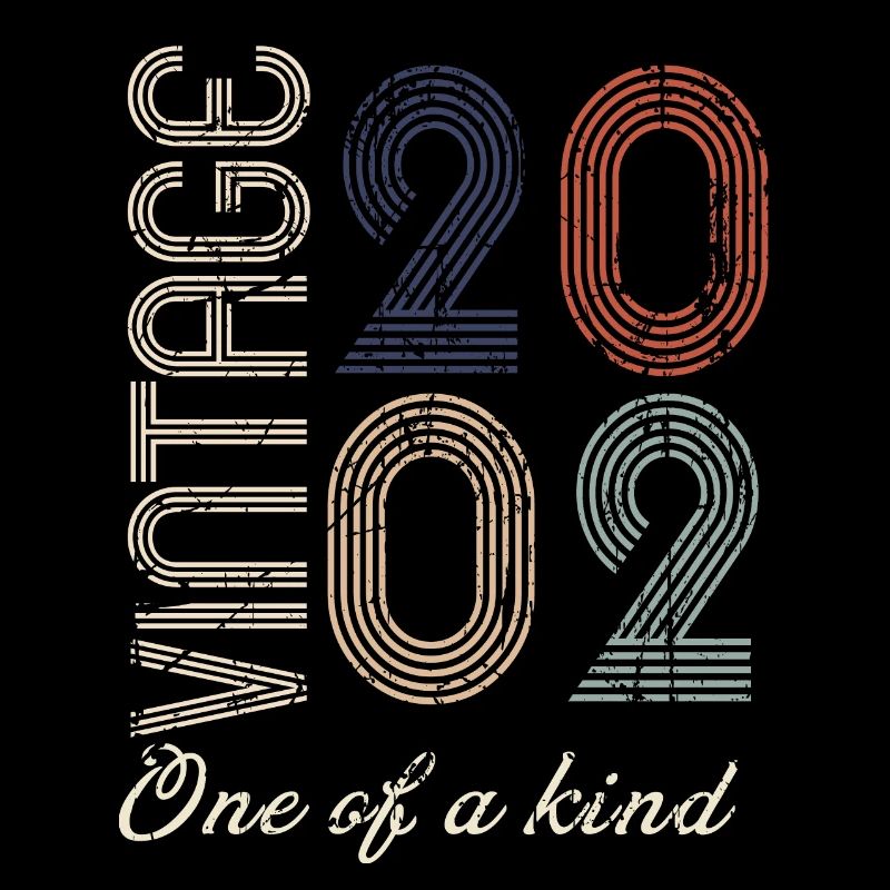 22e anniversaire 2002 - idée cadeau rétro Vintage