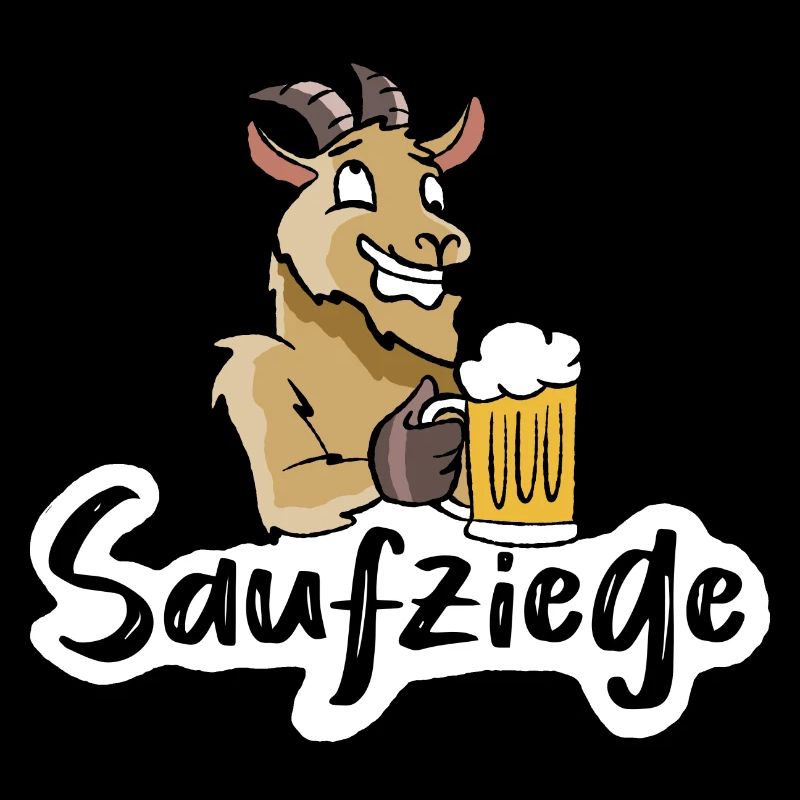 Saufziege Geschenk Alkohol Bier Party Geschenk