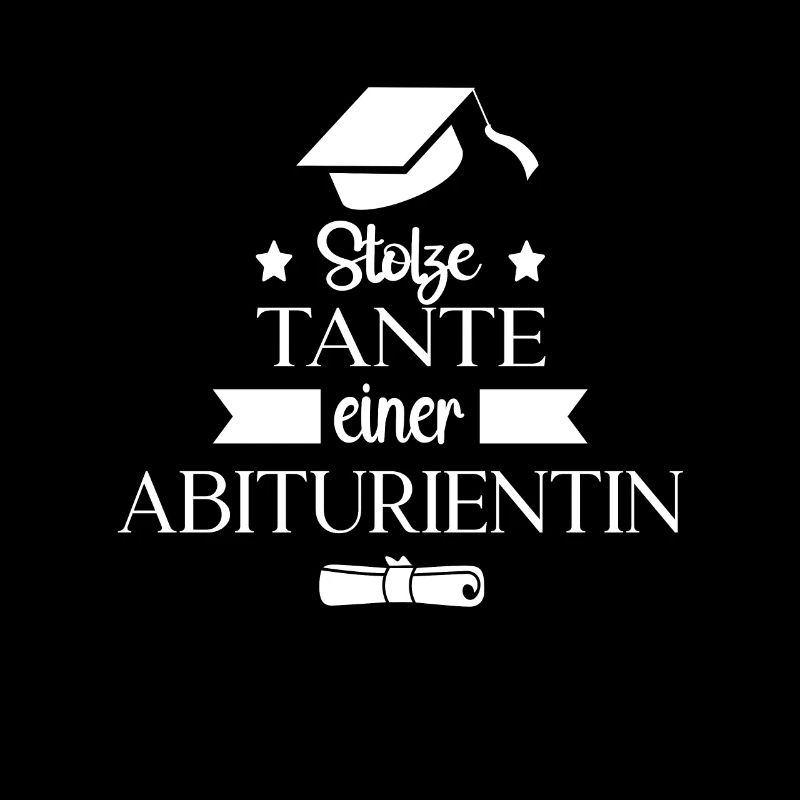 Stolze Tante einer Abiturientin