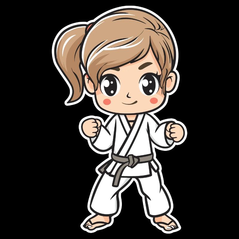 Karate Mädchen Comic