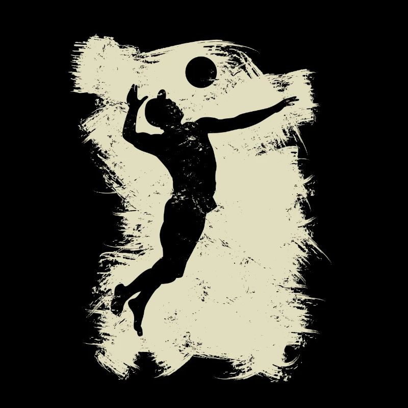 Volley-ball Beach Grunge Vintage