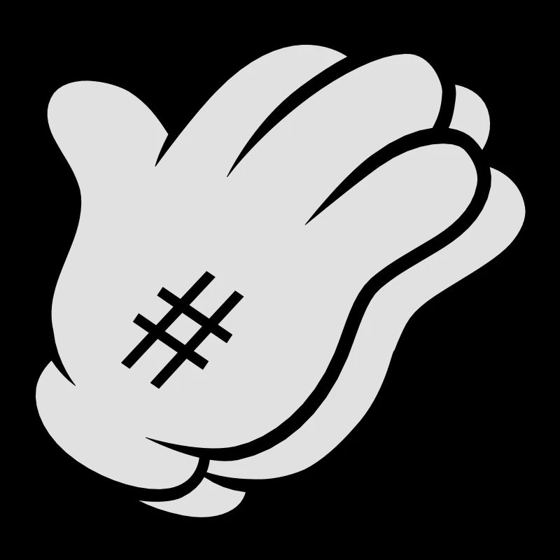 Comic Hand Pray