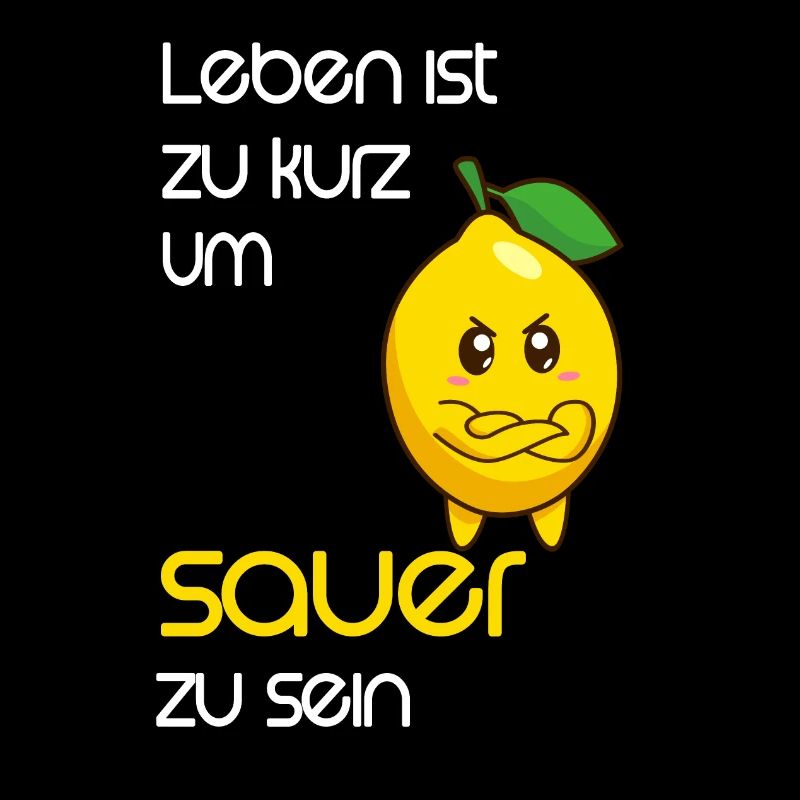 Zitrone Comic Lustig mit Spruch