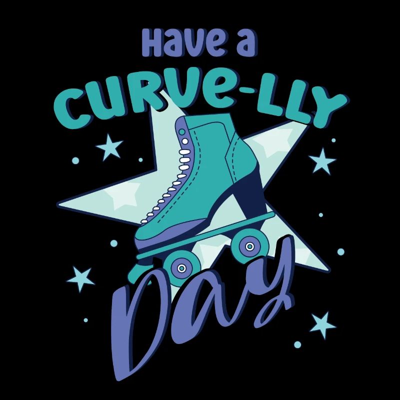 Rollerskater Party Have A Curve-lly Day Gift Idea