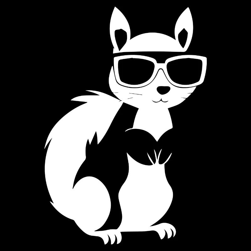 Lustiges Eichhörnchen mit Sonnenbrille Eichhörnchen