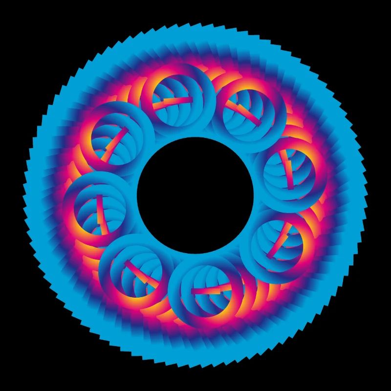 Sprocket circle colorful