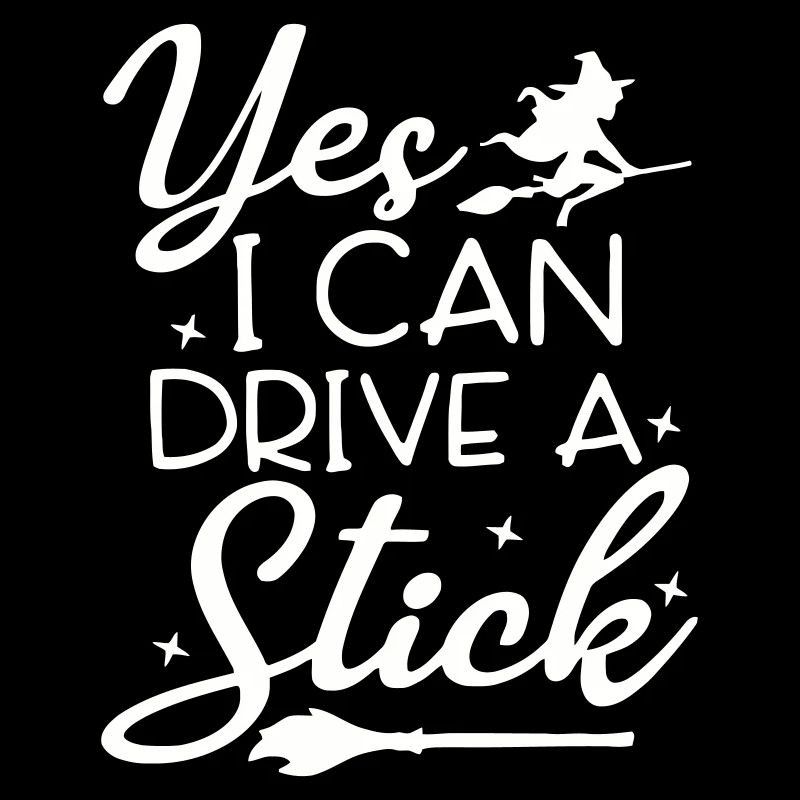 Whimsical Witch Riding Broom Illustration