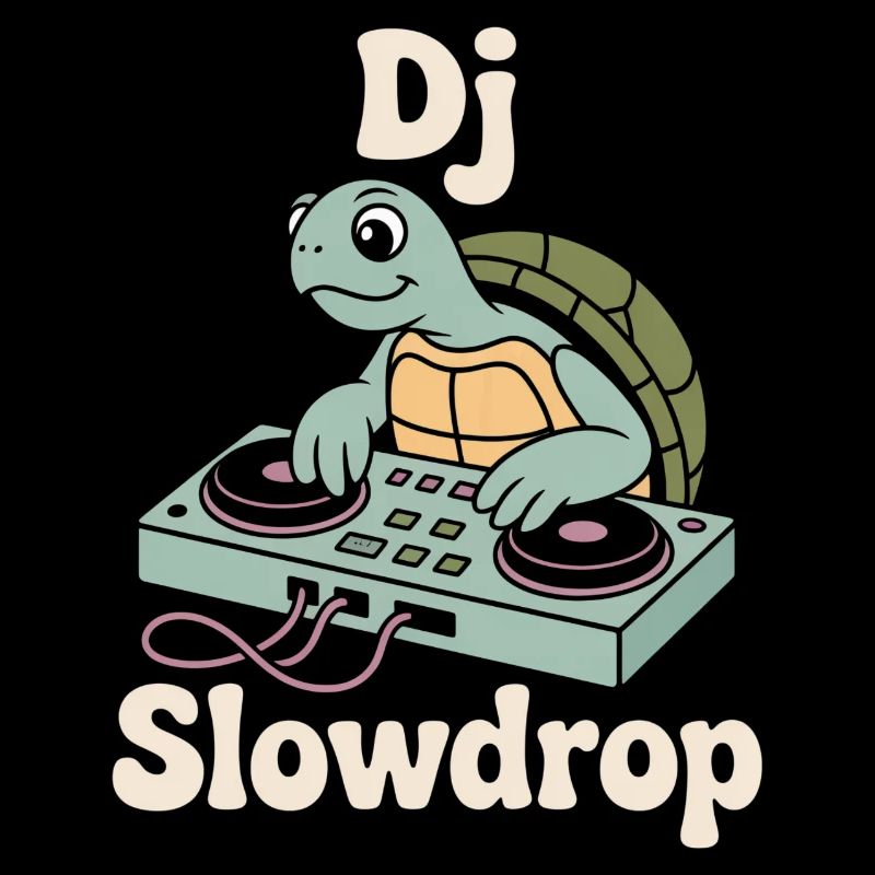 DJ Slowdrop Turtle à la cabine du DJ