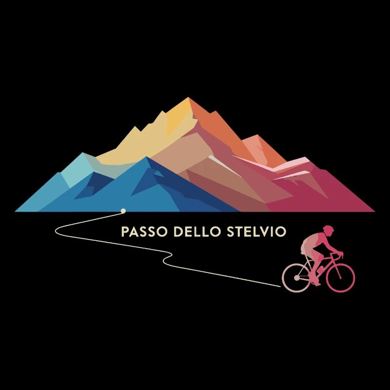 Montée cycliste du col du Stelvio