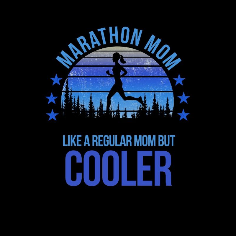 Marathon Mama Läufer Laufen Fan Muttertag