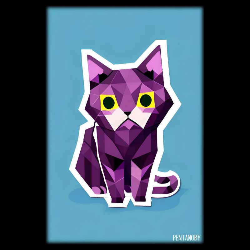 Cat Cat Polygon Animal House Tiger Pet