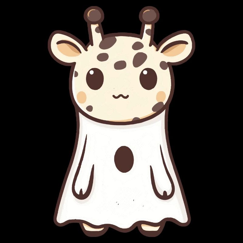 Giraffe Halloween Comic Geist
