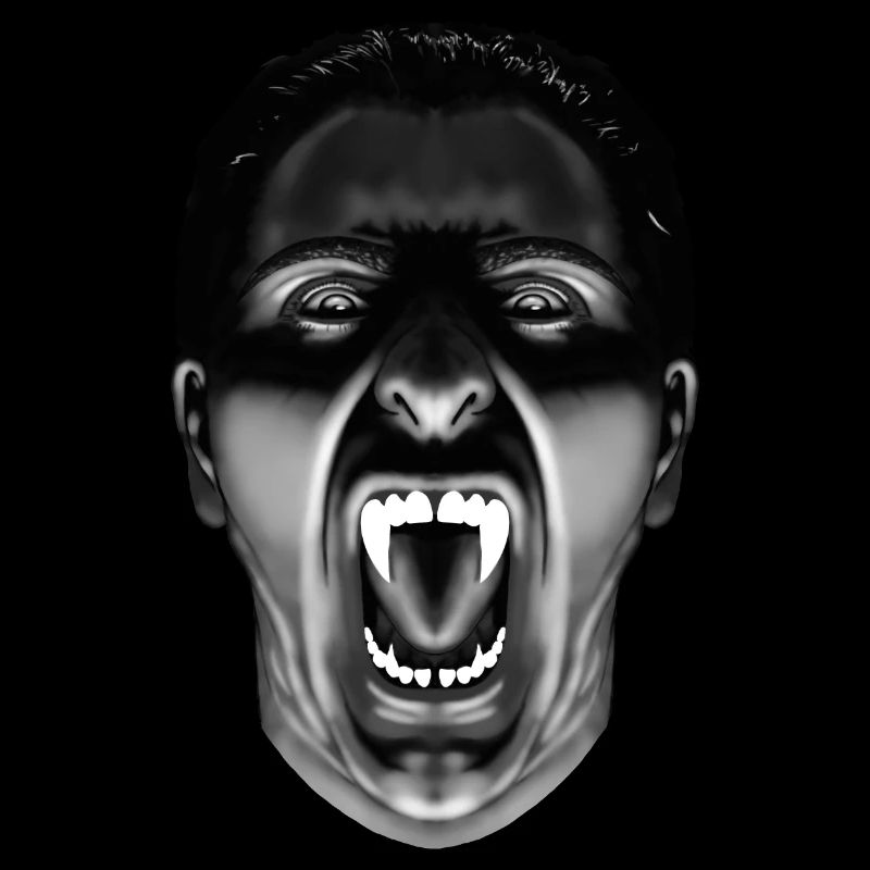 Fauchender Vampir