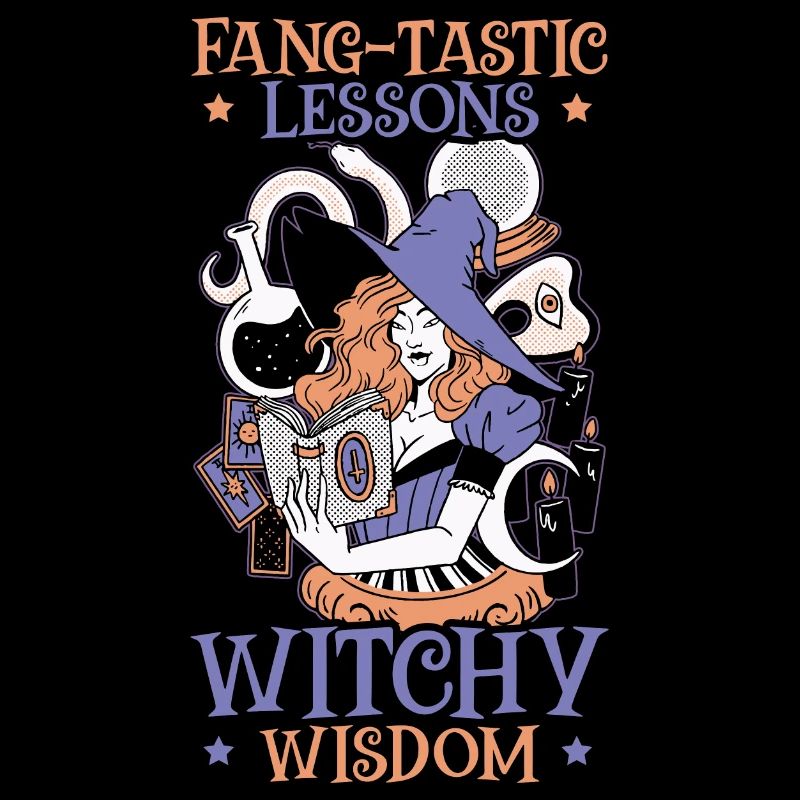 Leçons accrocheuses de sagesse de sorcière Halloween