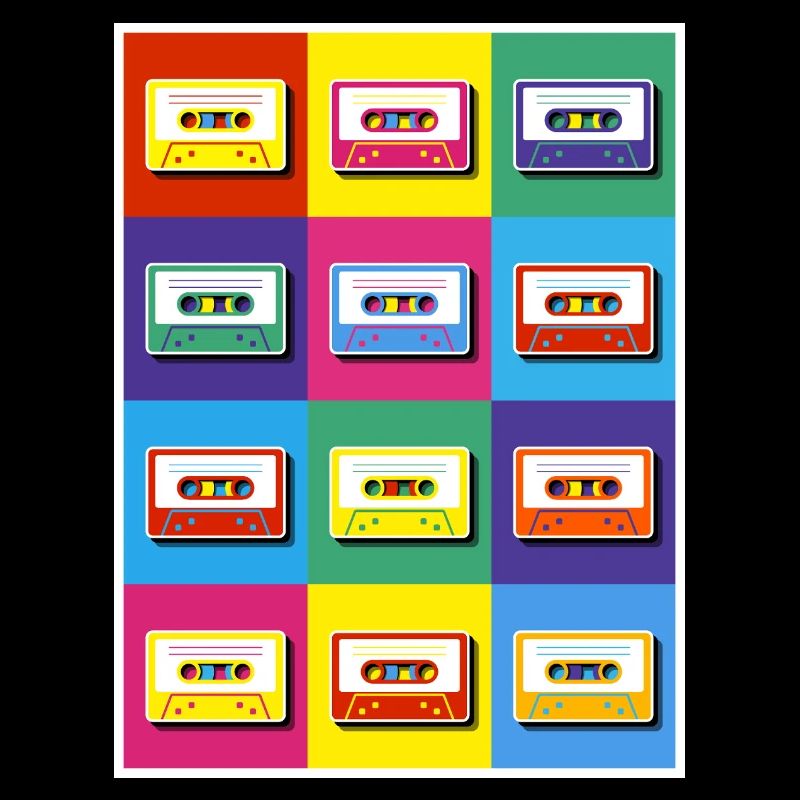 Cassettes pop art