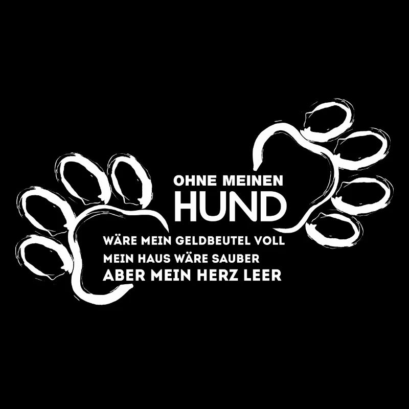 Hunde Shirt-Geldbeutel voll