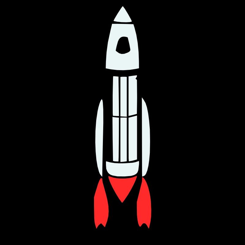 Vecteur de vol spatial spatial de fusée spatiale