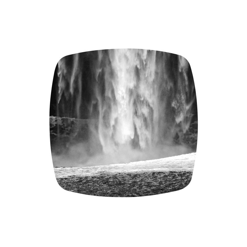 Monochrome Waterfall Mist