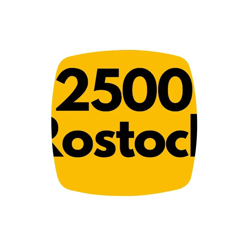 RETRO ZIP 2500 ROSTOCK, DDR STYLE, POSTCODE