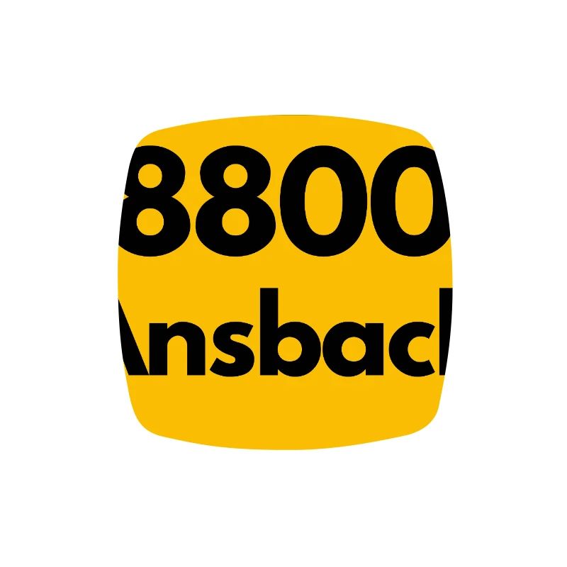 ANCIEN CODE POSTAL RETRO 8800 ANSBACH FRANKEN