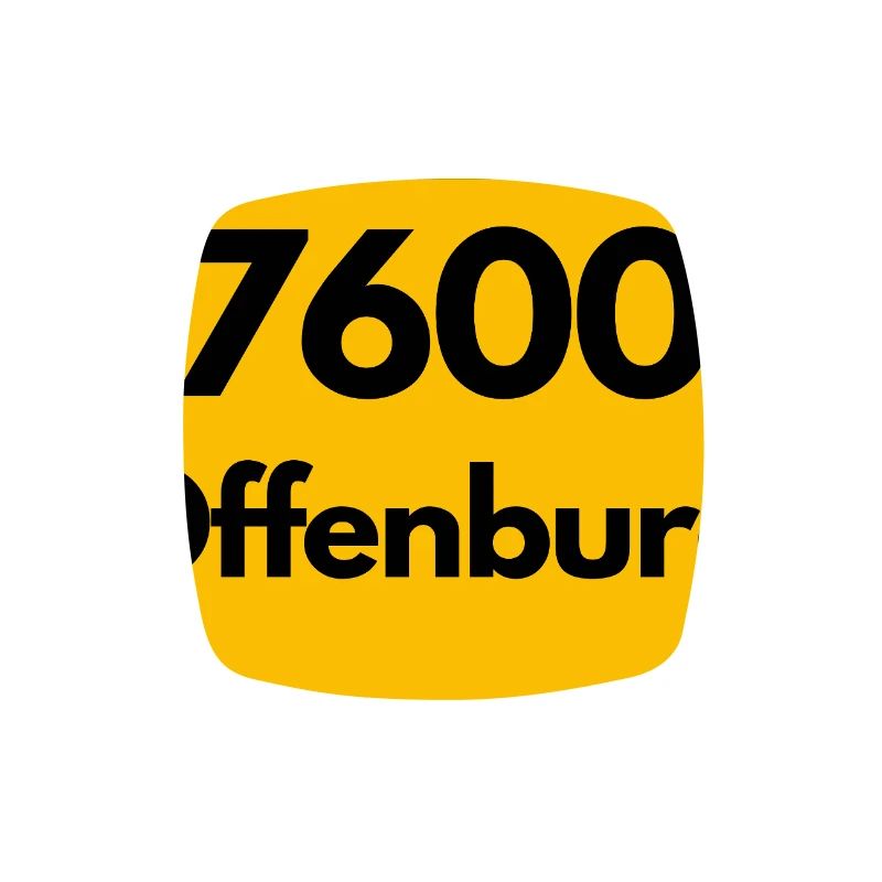 ANCIEN CODE POSTAL RETRO 7600 OFFENBURG