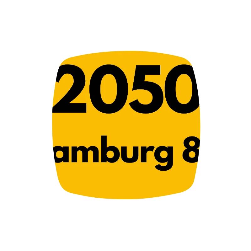 OLD POSTCODE POSTCODE RETRO 2050 HAMBURG 80 - ELBE