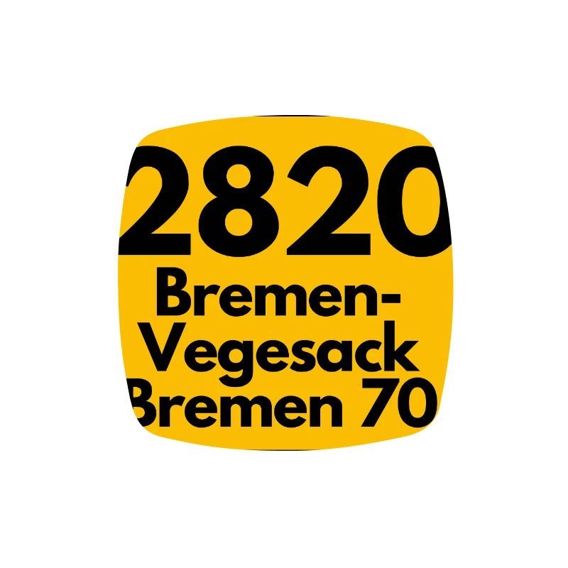 ANCIEN CODE POSTAL RÉTRO 2820 BREMEN VEGESACK !