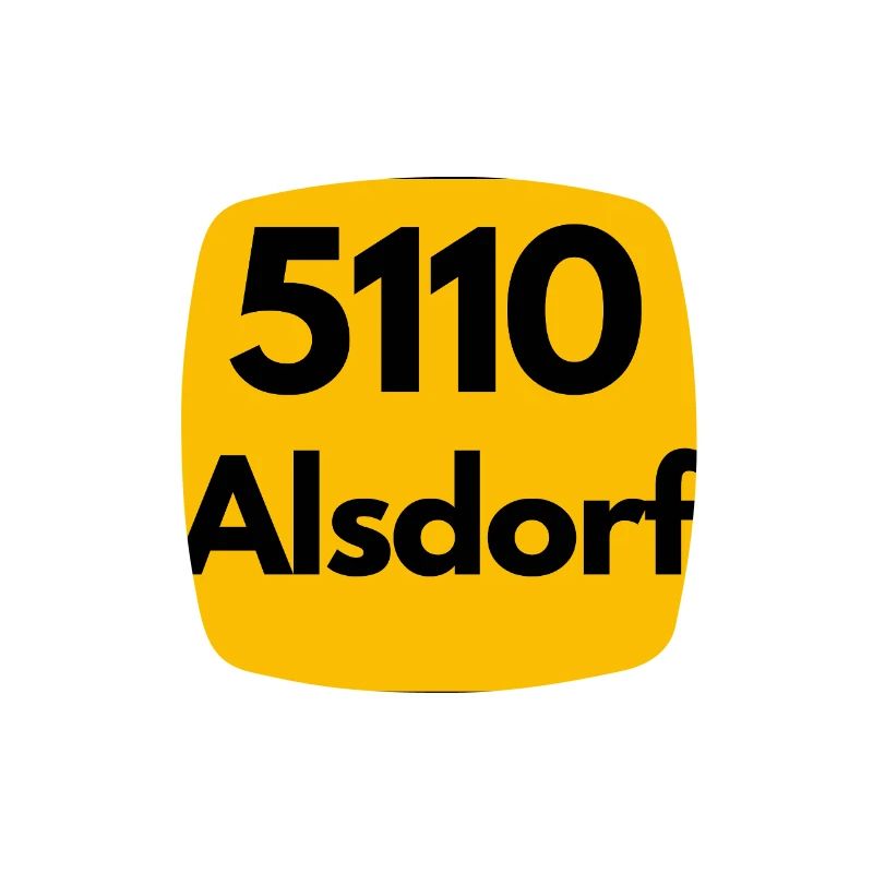 ANCIEN CODE POSTAL RETRO 5110 ALSDORF